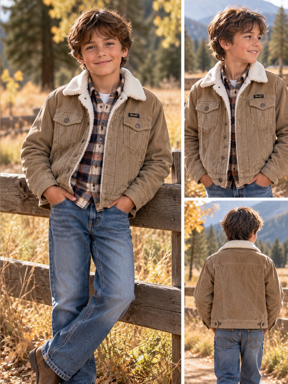 Wrangler Sherpa Lined Corduroy Jacket Large